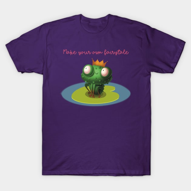 Might the frog be the prince? Kiss the frog! T-Shirt by marina63